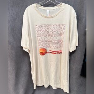 Burger King promo shirt maple bourbon bbq whopper 2Xl